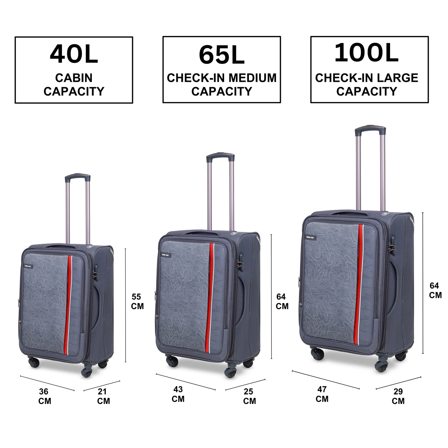 The Hypno Grey- Soft Luggage