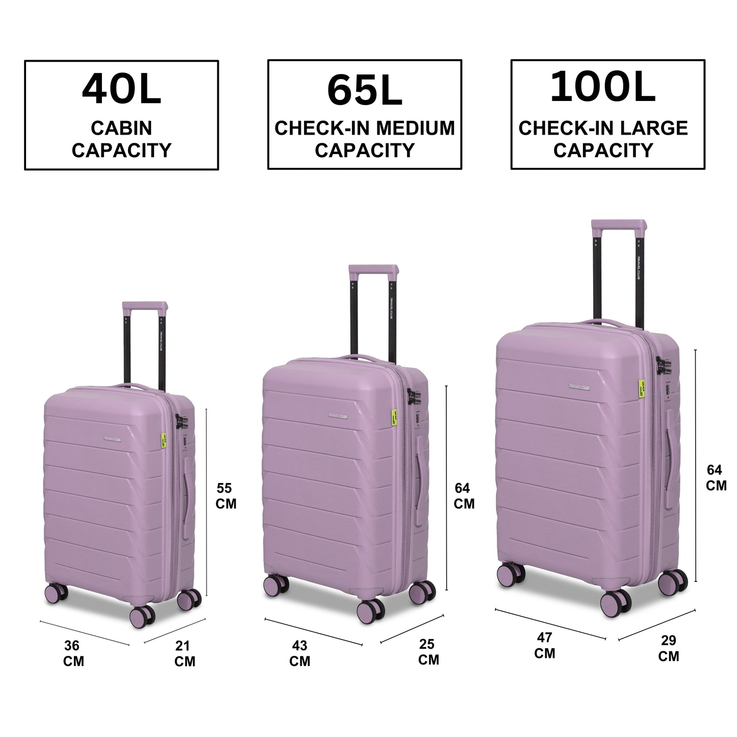 The Belgium Pink - Unbreakable Expandable Luggage
