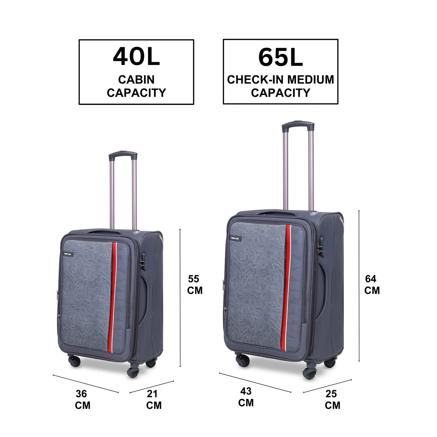 The Hypno Grey- Soft Luggage