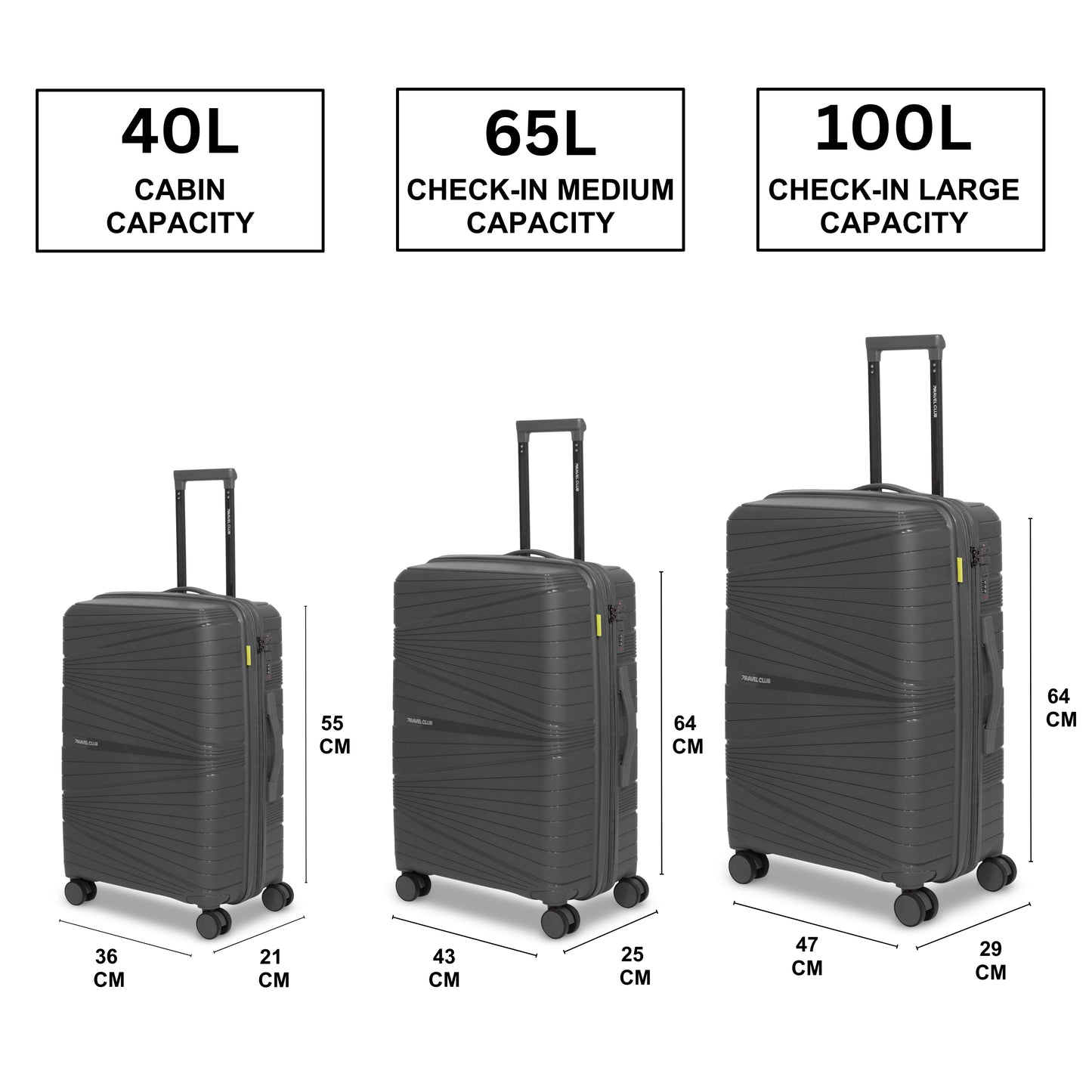 The Denmark Grey - Unbreakable Luggage
