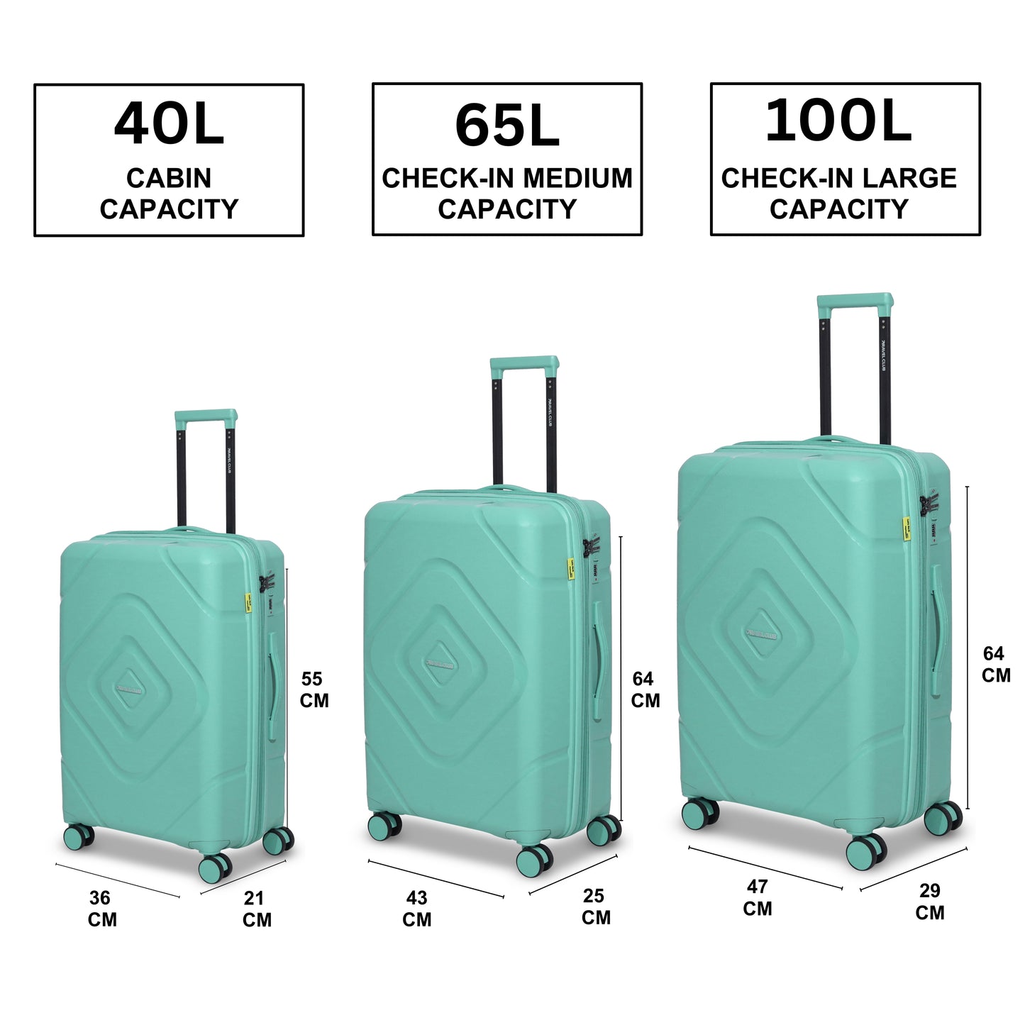 The Moscow Mint Green Luggage