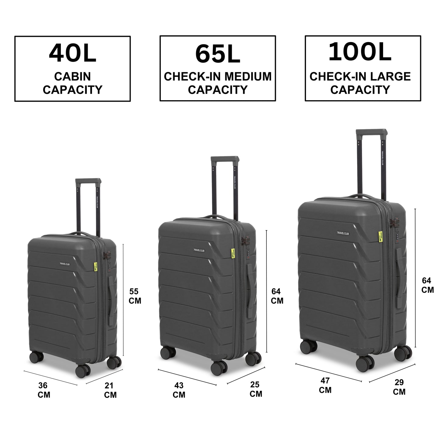 The Belgium Grey - Unbreakable Expandable Luggage