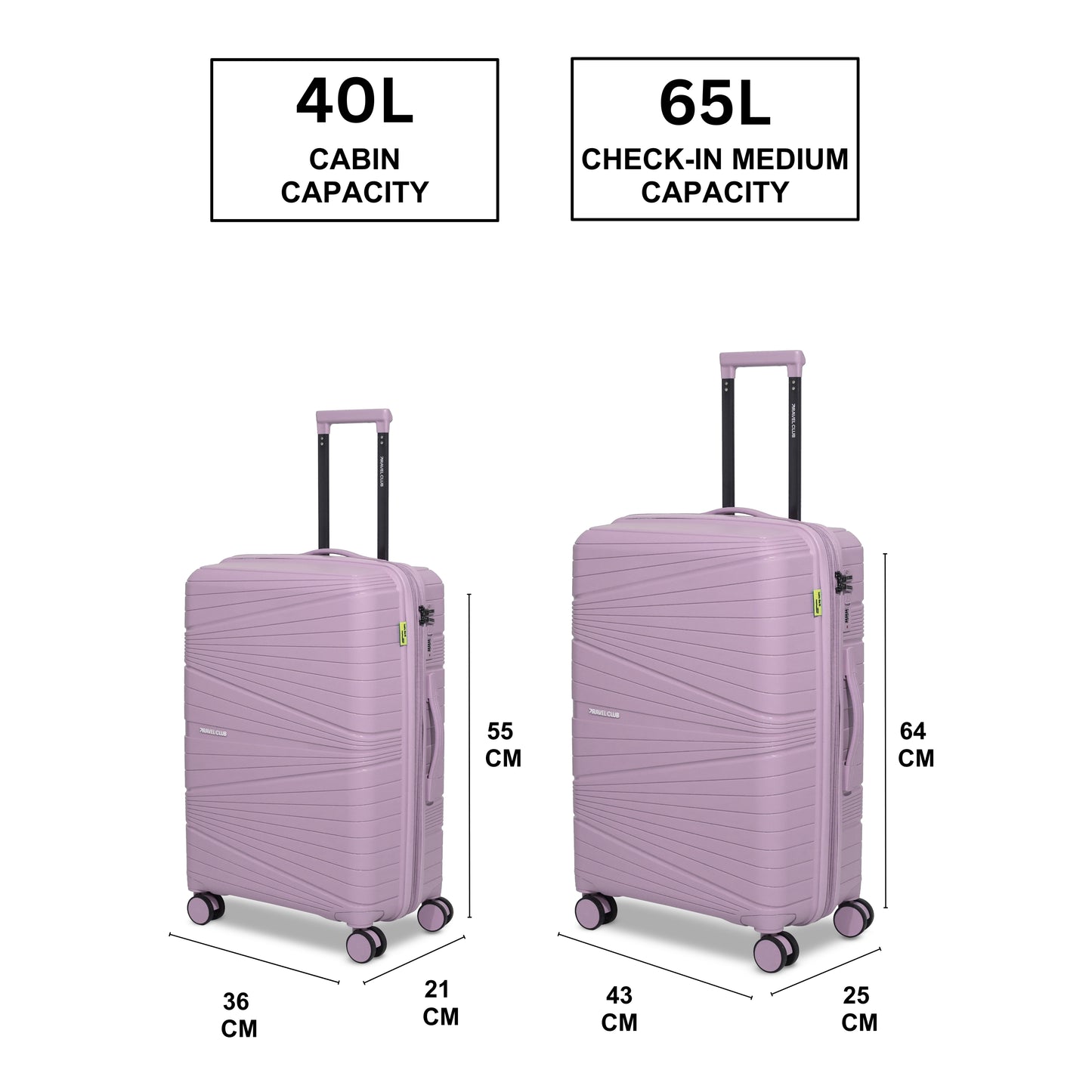 The Denmark Pink - Unbreakable Luggage