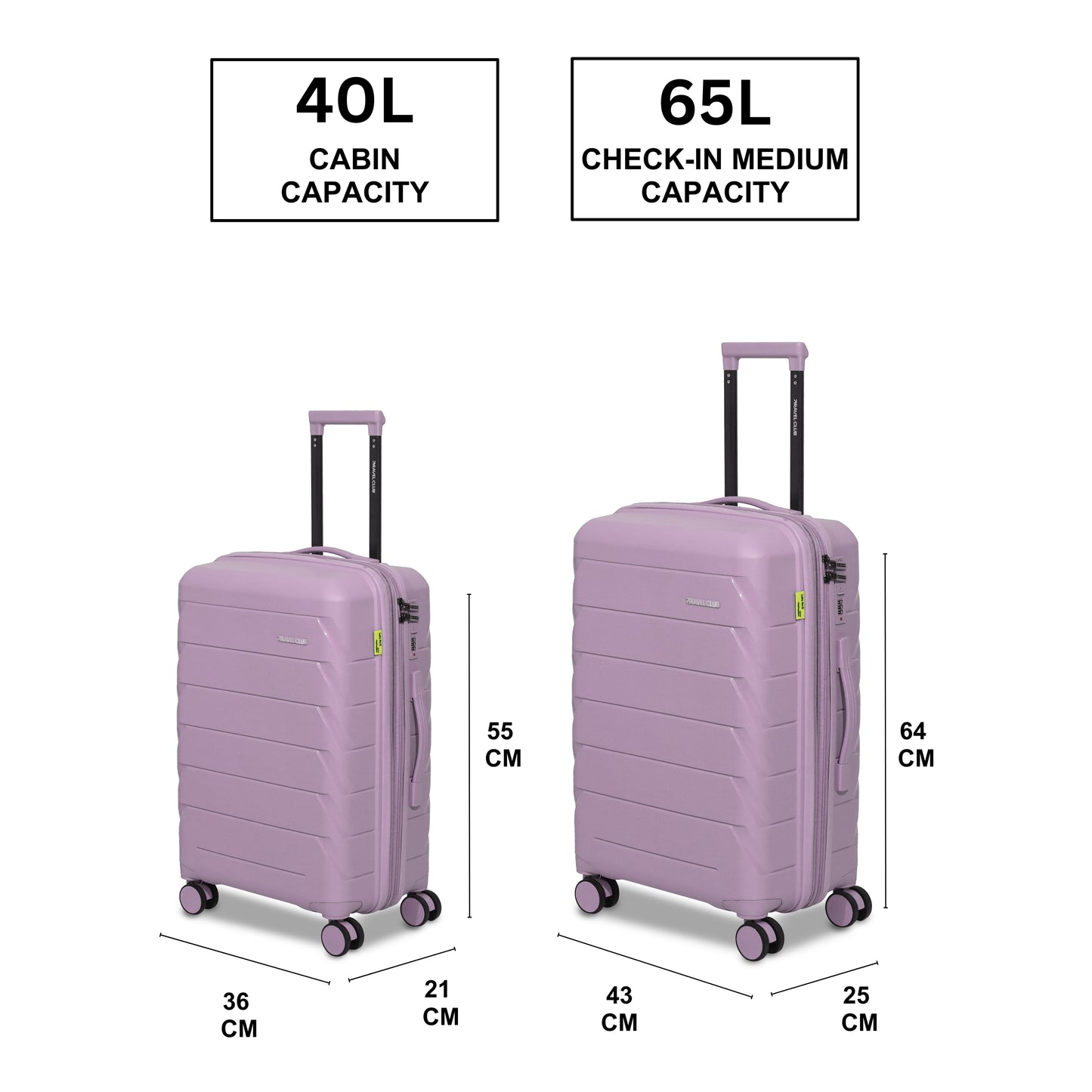 The Belgium Pink - Unbreakable Expandable Luggage