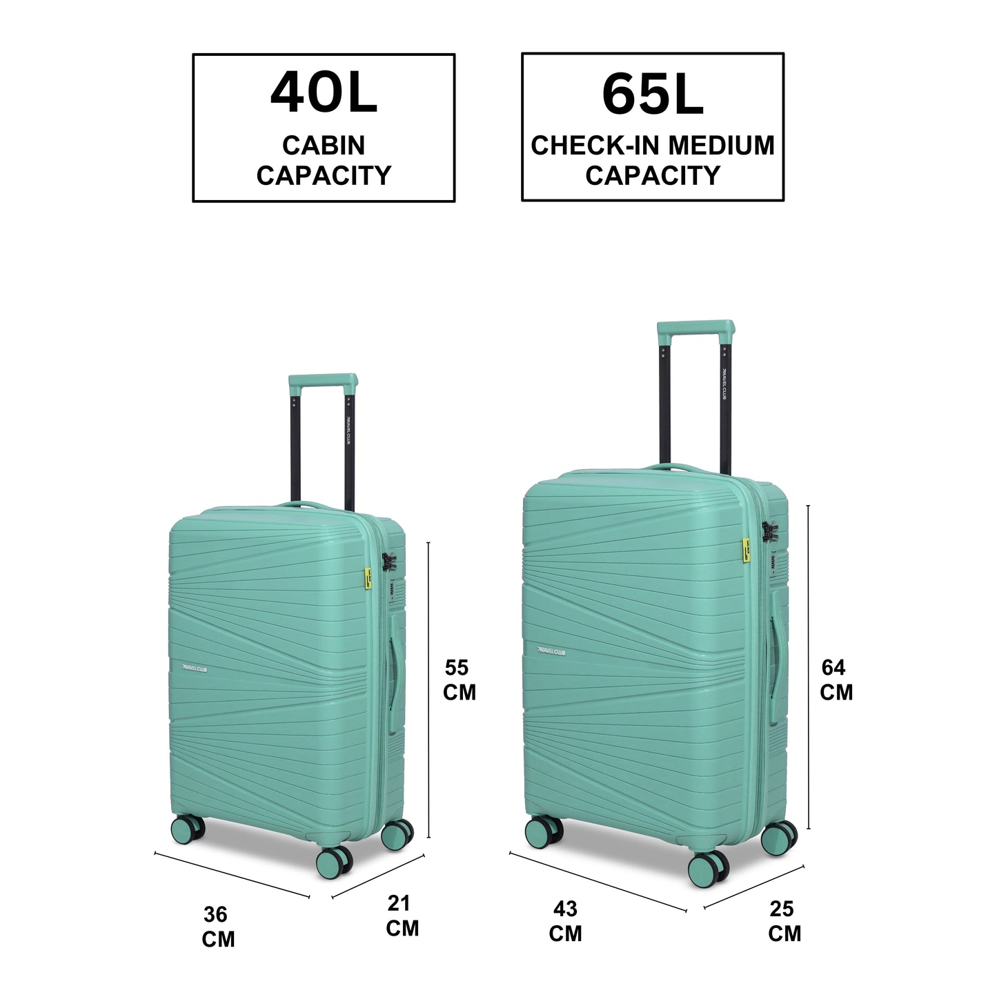 The Denmark Mint Green - Unbreakable Luggage