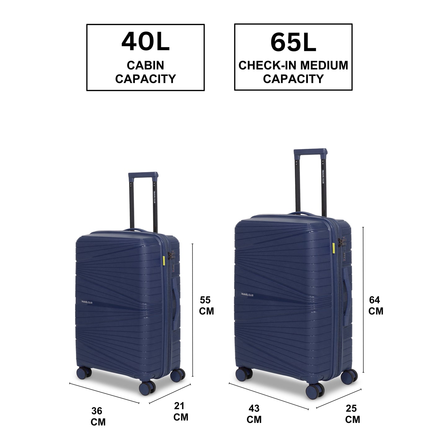 The Denmark Navy Blue - Unbreakable Luggage