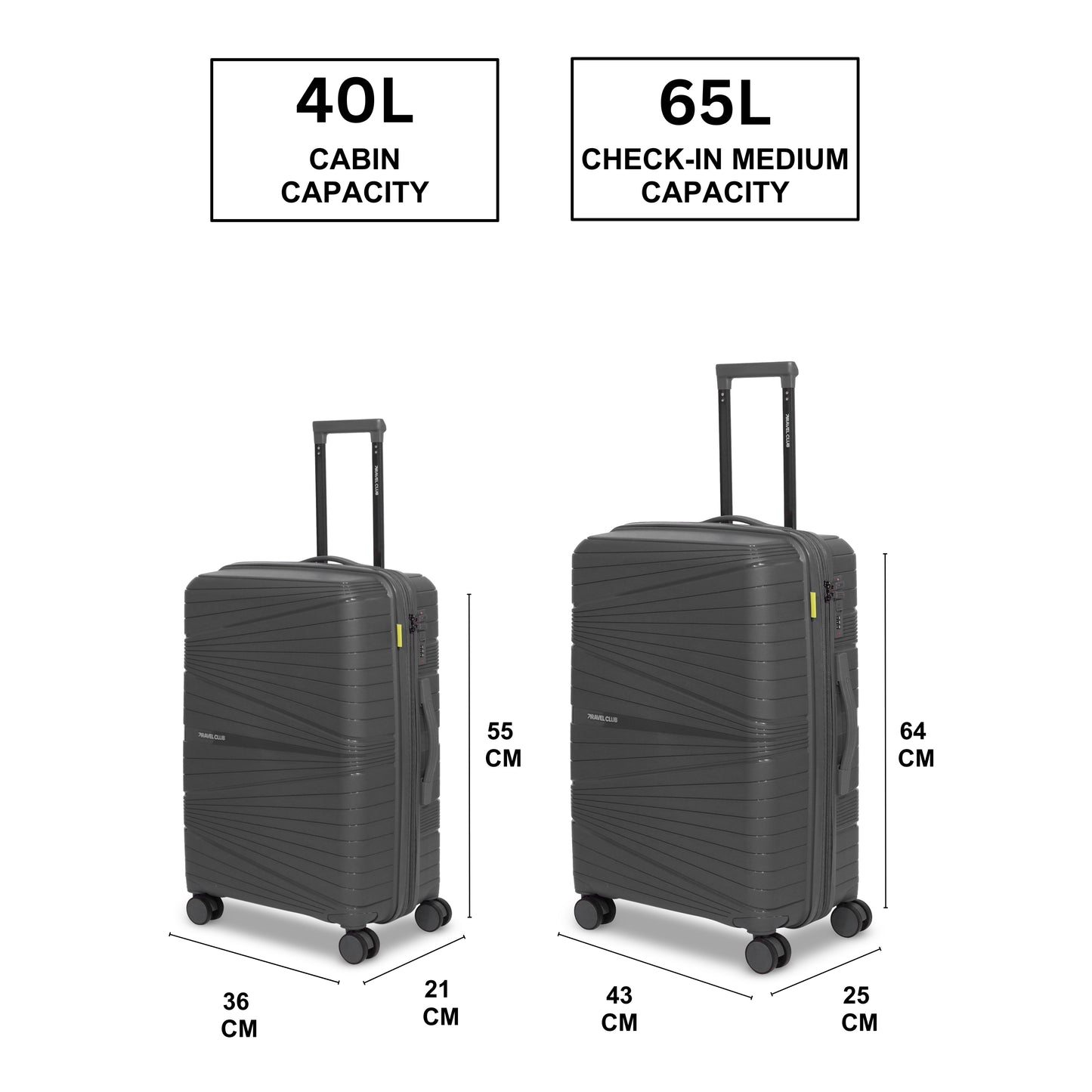 The Denmark Grey - Unbreakable Luggage