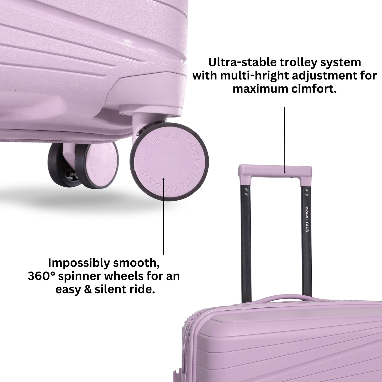 The Denmark Pink - Unbreakable Luggage