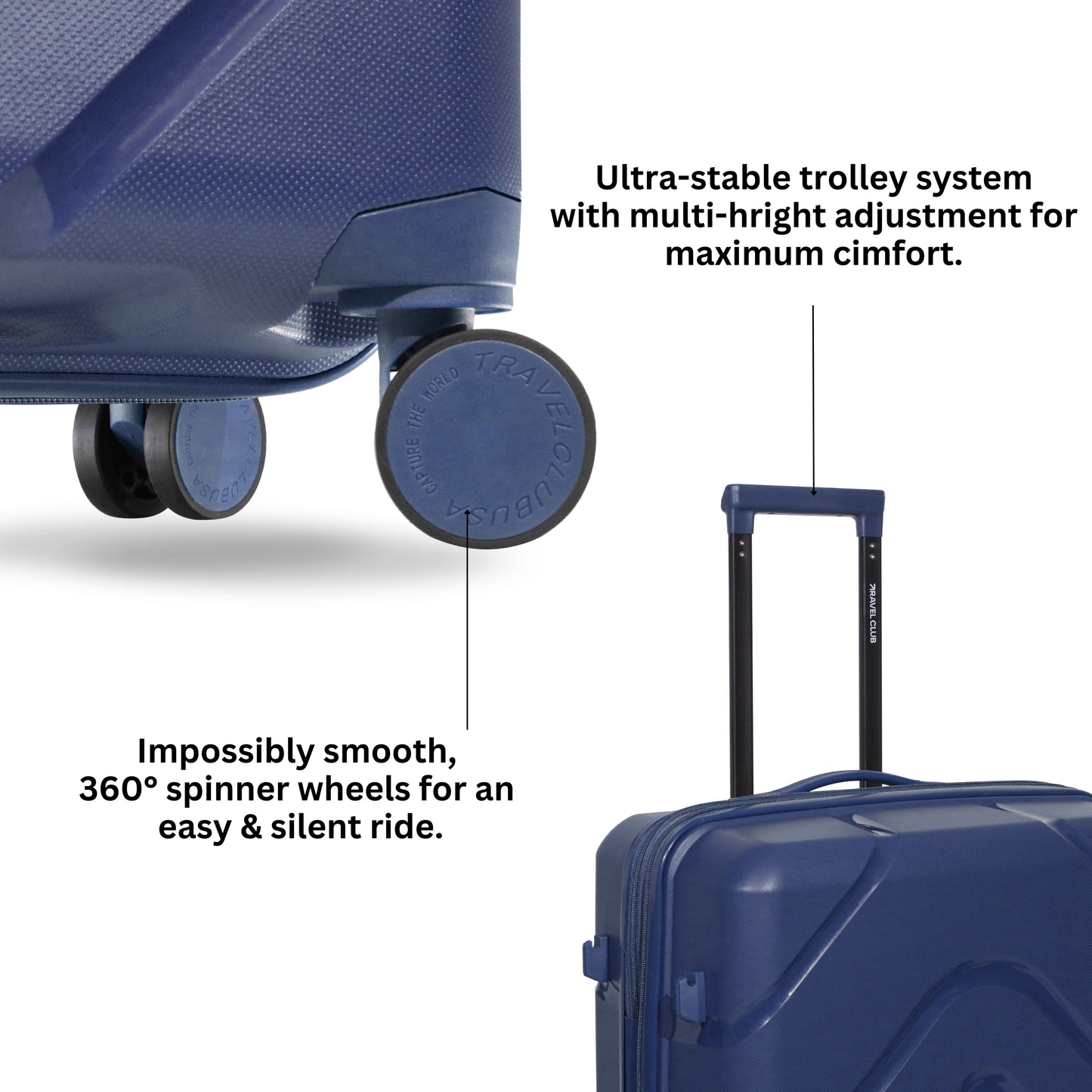 The Moscow Navy Blue Luggage