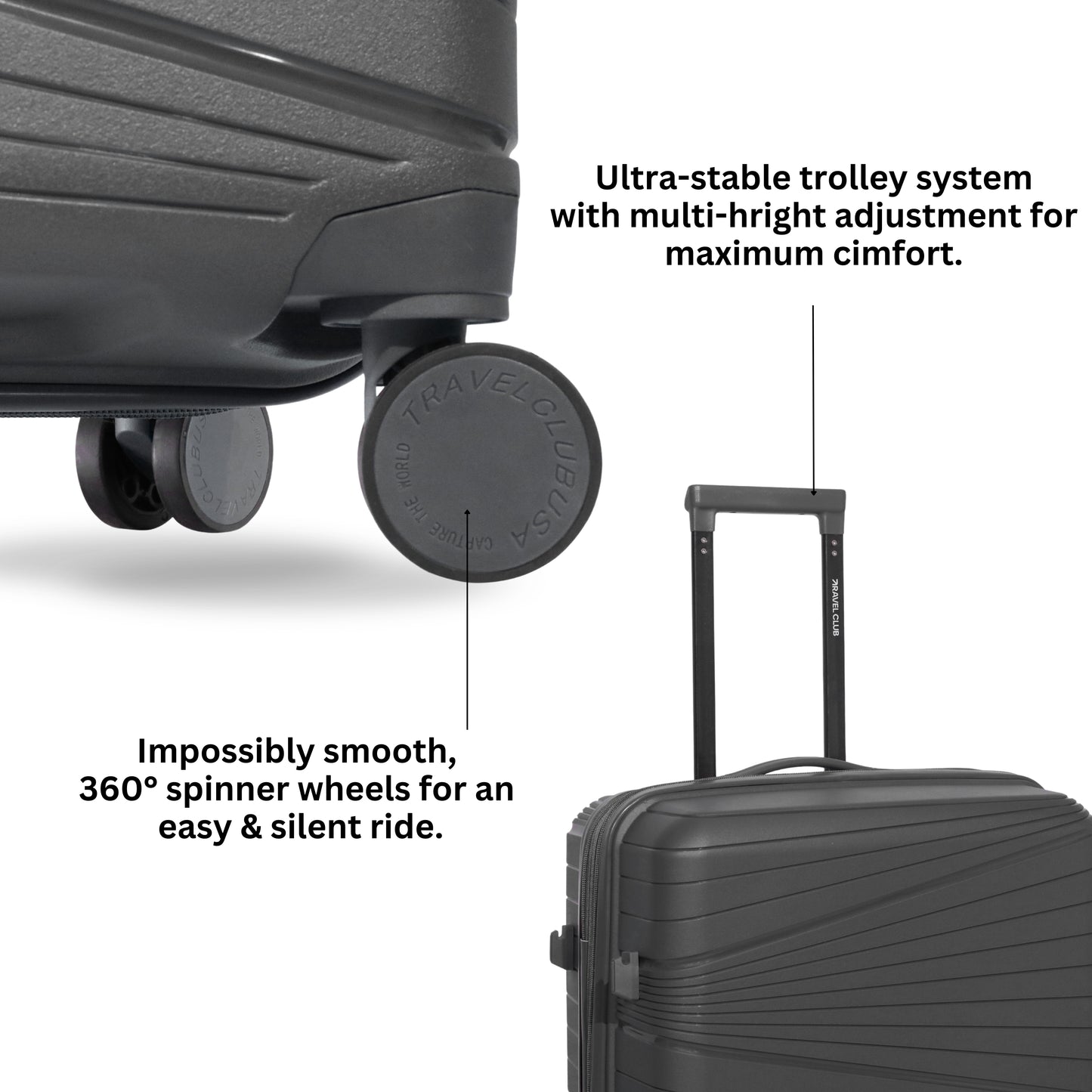 The Denmark Grey - Unbreakable Luggage