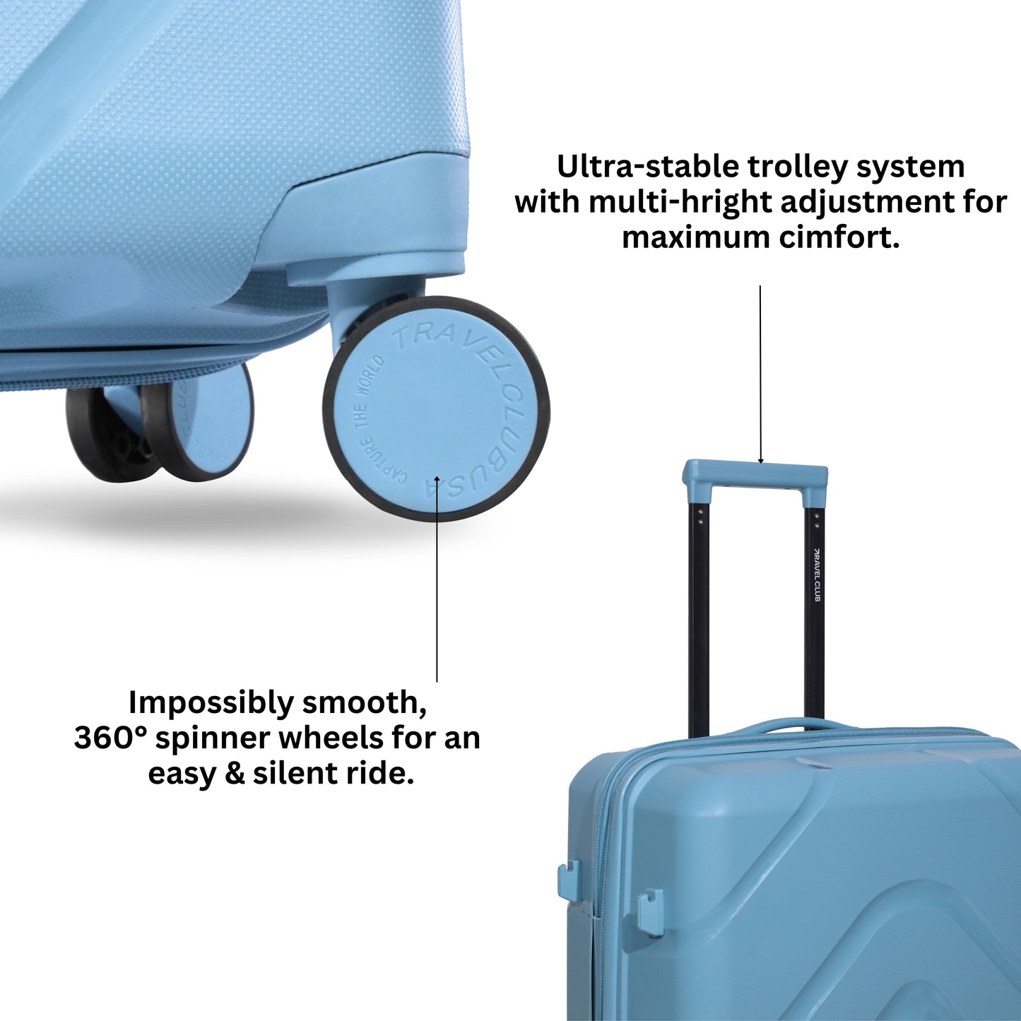The Moscow Powder Blue Luggage