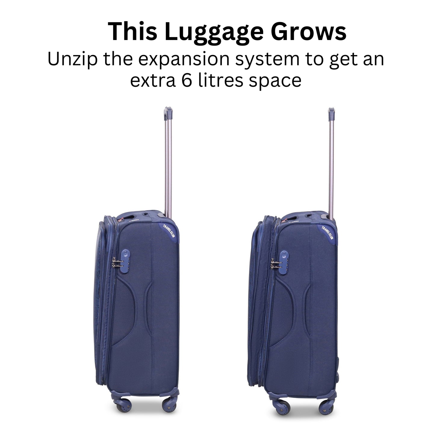 The Hypno Navy Blue - Soft Luggage