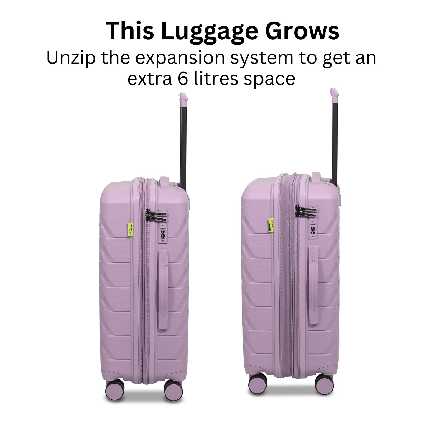 The Belgium Pink - Unbreakable Expandable Luggage