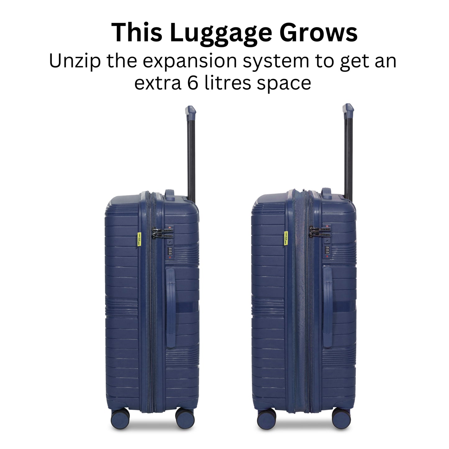 The Denmark Navy Blue - Unbreakable Luggage