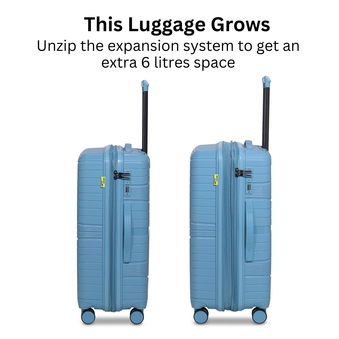 The Denmark Light Blue - Unbreakable Luggage