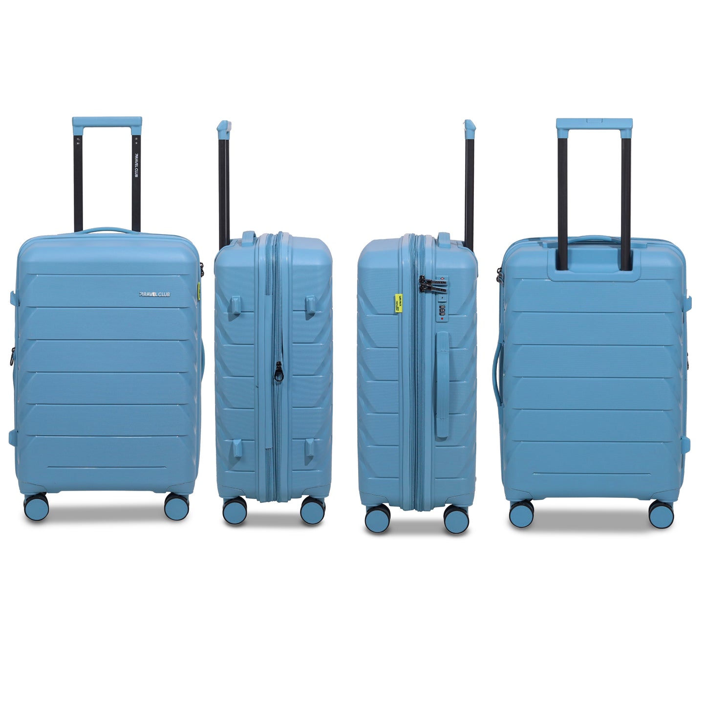 The Belgium Light Blue - Unbreakable Expandable Luggage