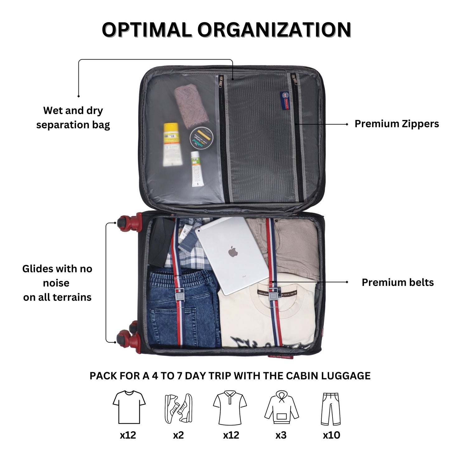 The Hypno Black- Soft Luggage