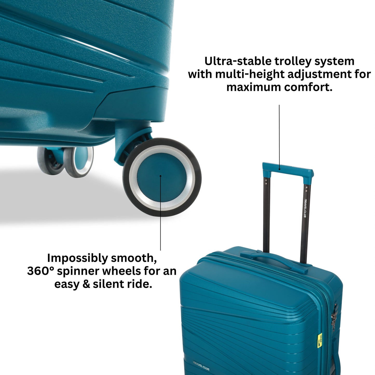 The Denmark Teal - Unbreakable Luggage
