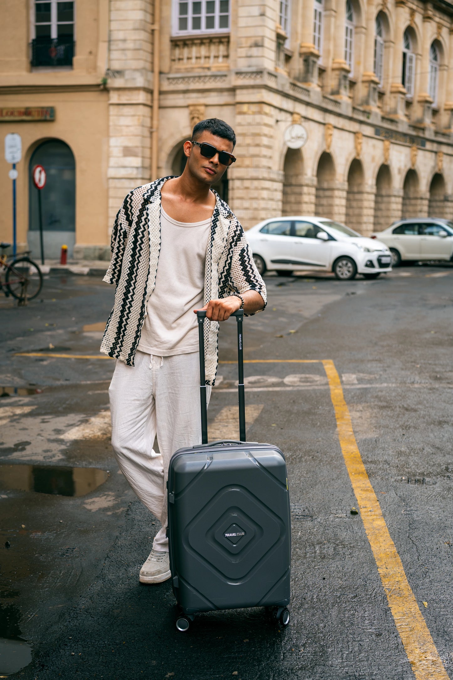 The Moscow Navy Blue Luggage