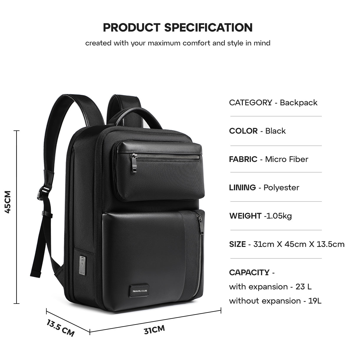 The Urban Nomad - 16 Inch Laptop Backpack