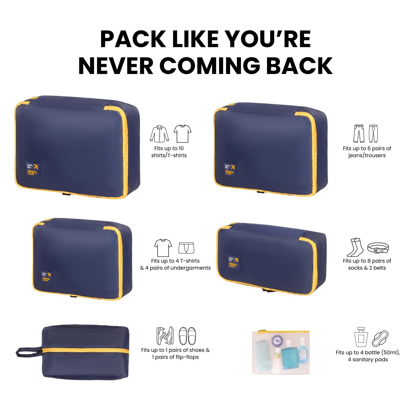 The Packing Cubes - 6 Pc Set