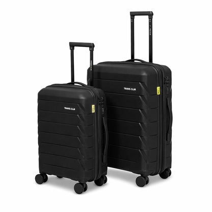 The Belgium - Black Unbreakable Expandable Luggage