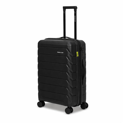 The Belgium - Black Unbreakable Expandable Luggage
