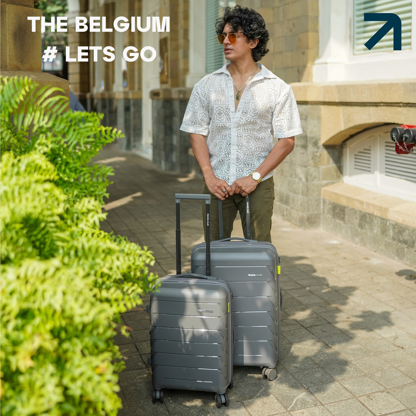 The Belgium Grey - Unbreakable Expandable Luggage
